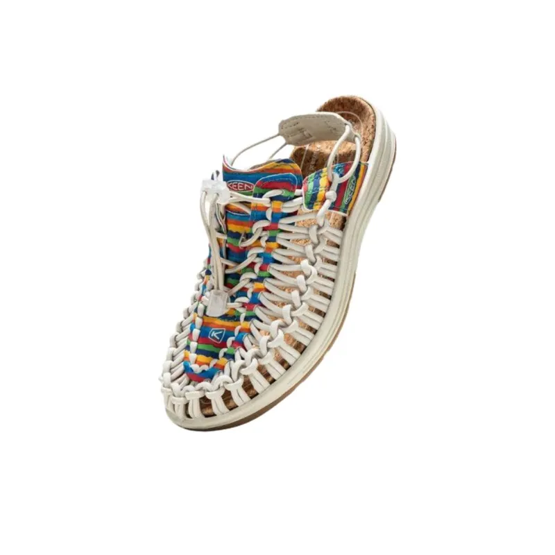 SEとSHENGきるをZUOるFU x KEEN UNEEK 2 Slip Resistant River Trekking Shoes Unisex White Brown-2