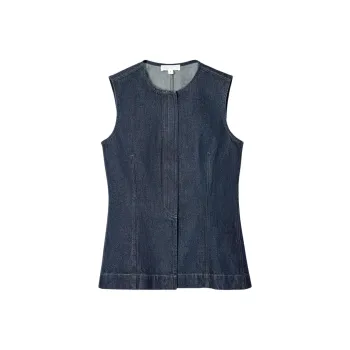 COS Tank Tops Women's Denim Blue