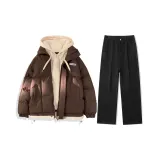 Clothing Sets (Coffee Color Cotton Top+Black Jeans)