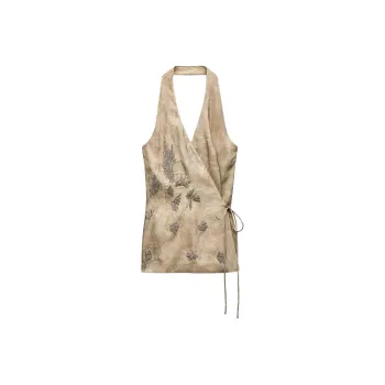 ZARA ZW Series Tank Tops Women's Gold