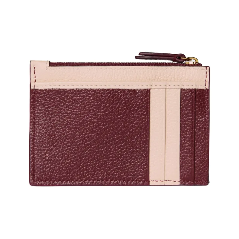 GUCCI GG Marmont Leather Card Holder Women's Red Pink-3