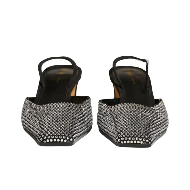 KHAITE Roosevelt Chunky Heel High Heels 4cm Women's Black-3