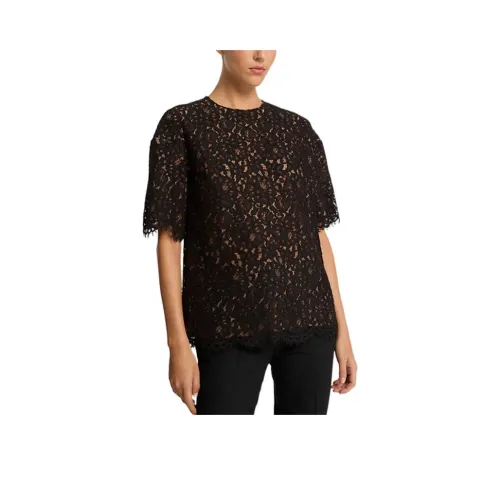 MICHAEL KORS Oversized Corded Floral Lace T-Shirt