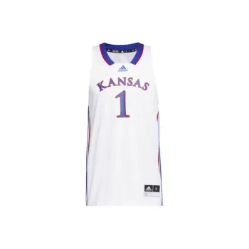 Adidas Jayhawks Basketball Jerseys Men White