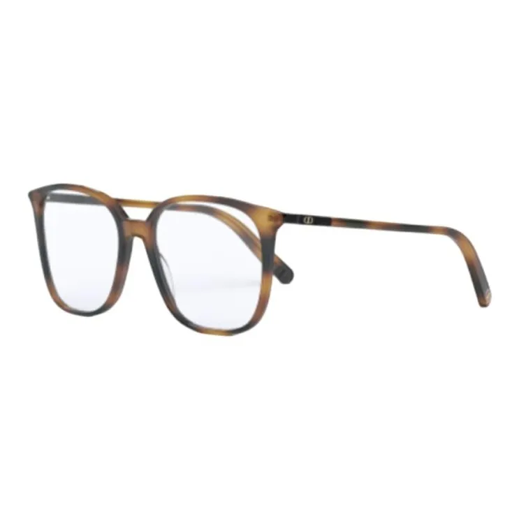DIOR Plastic Square Sunglasses Unisex Brown-0