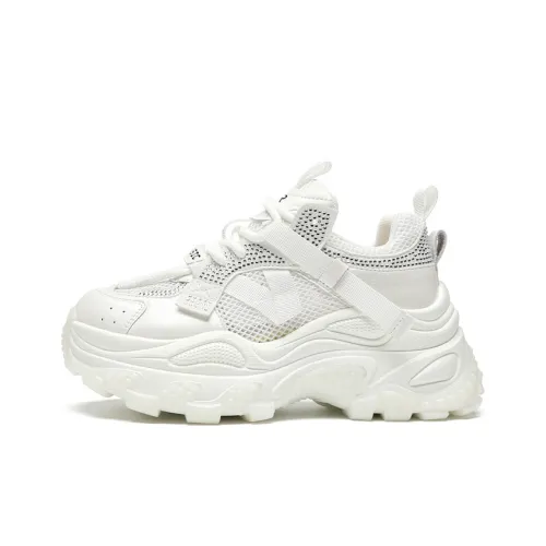 ZHR Cherry Shoes Cushioning, Abrasion Resistant, Breathable, Lightweight Low Top Chunky Sneakers Women's