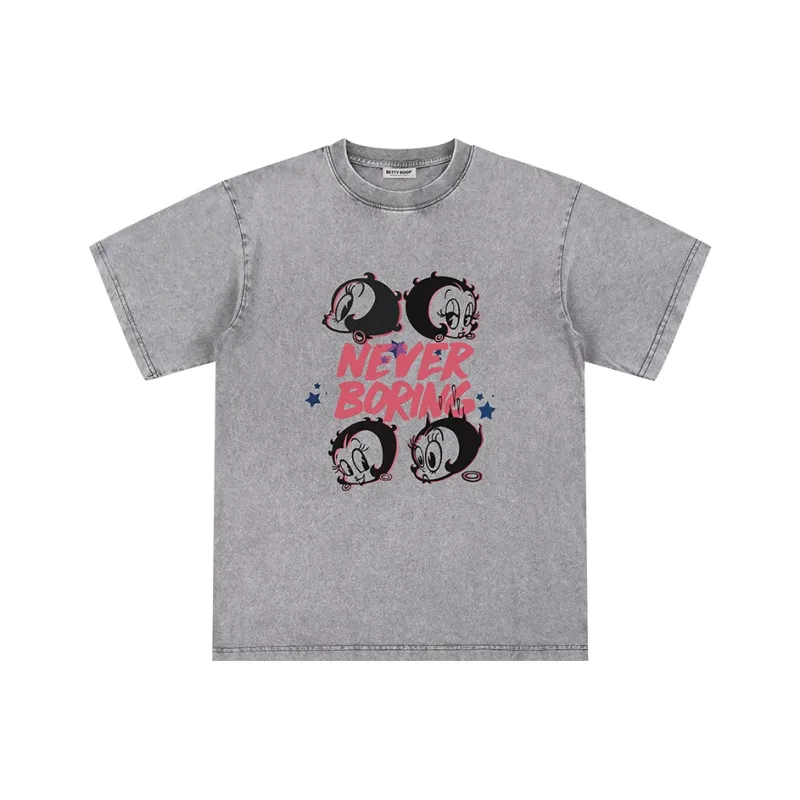 BETTY BOOP Short Sleeved T Shirts Unisex-0
