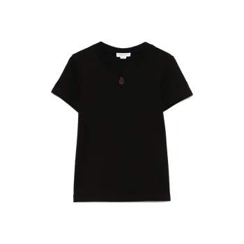 Alexander McQueen Skull Embroidered Crewneck T Shirt