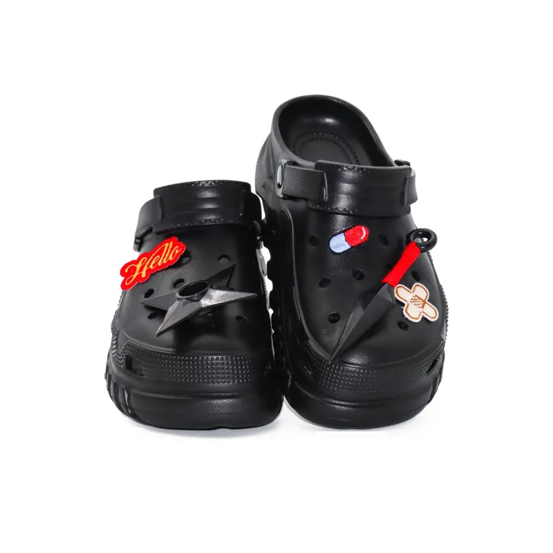 OUGLEMEN Clogs Unisex Black Box-3