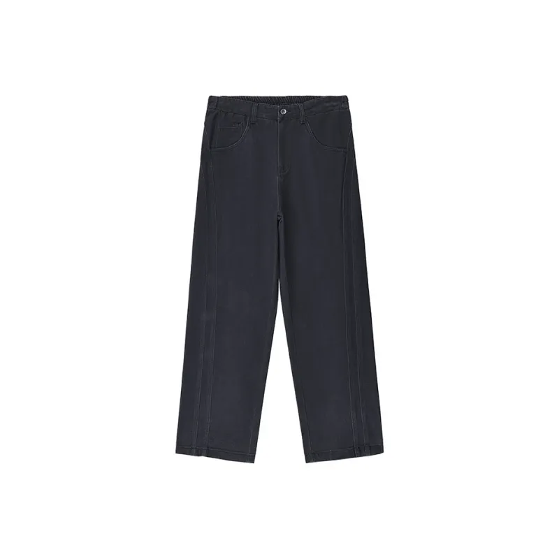 Jeep Casual Pants Unisex Navy Blue-0