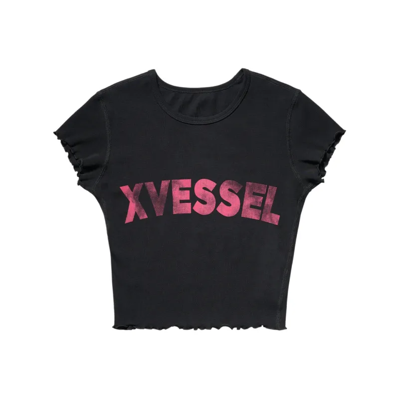 VESSEL Drop Shoulder Sleeve T Shirt Women's Black-0