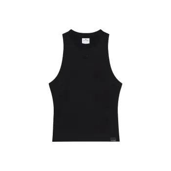 COURREGES Belted Tank Top 'Stone Washed Grey'