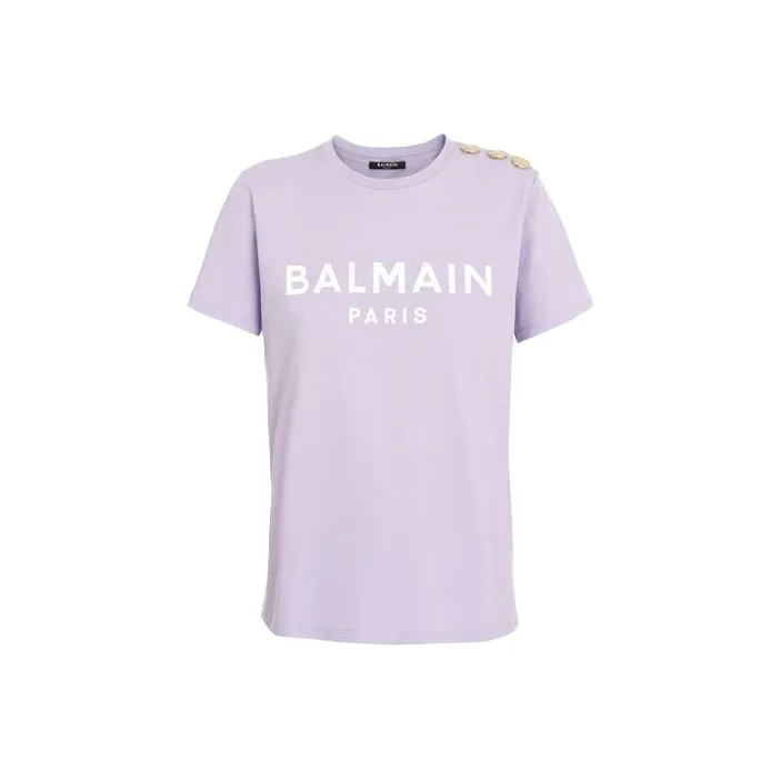 BALMAIN T-Shirts Women's Light Purple-0