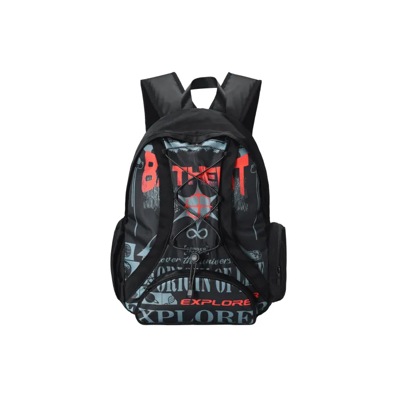 8atheist Polyester Backpack Regular Unisex Black-0