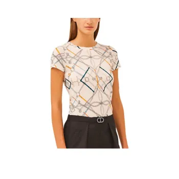 HERMES T Shirts Women's Ecru