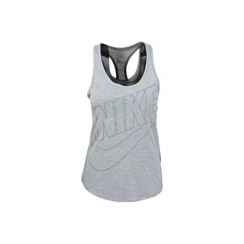 Nike Women's Futura Oversized Tank Gray-0