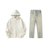 Khaki Sweatshirt+Yellow Mud Jeans