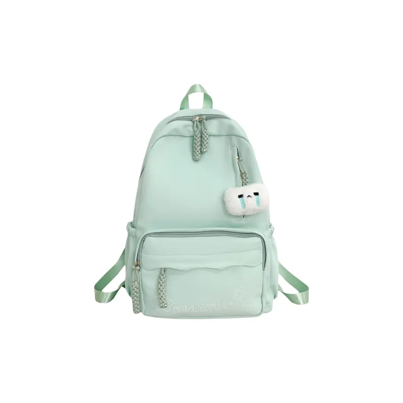 URBAN FOREST Composite Cloth Backpack Unisex Red/Yellow/Green/Blue/Pink/Black-12