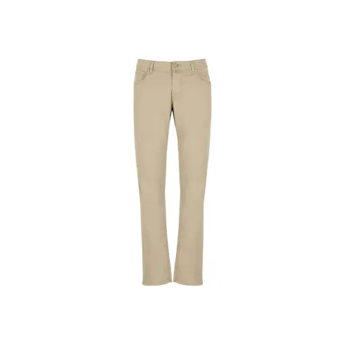 JACOB COHEN Logo Patch Straight Leg Trousers