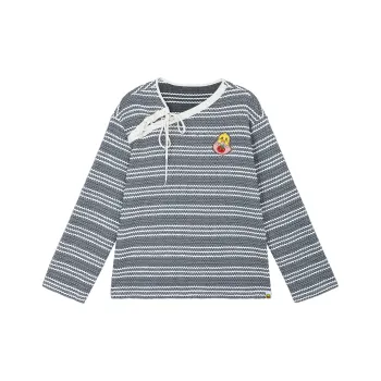 B.Duck T Shirt Women's Black Stripes