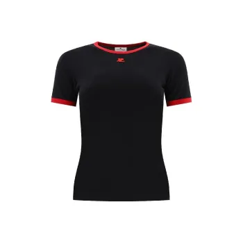 COURREGES Heritage Crewneck T Shirt