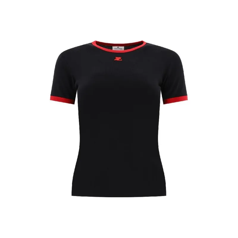 COURREGES Heritage Crewneck T Shirt-0