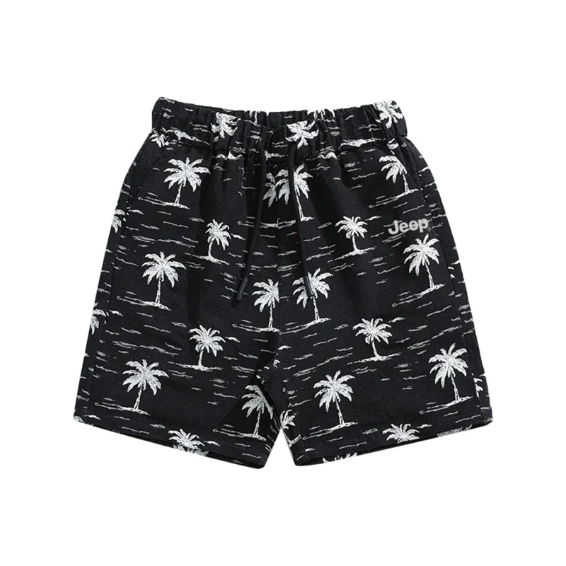 Jeep Casual Shorts Unisex Pure Black-2