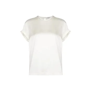 Brunello Cucinelli Satin Crewneck T Shirt