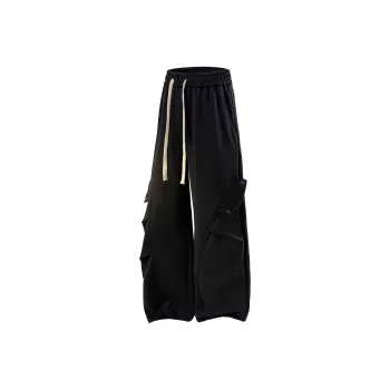 TESTUNG Casual Pants Unisex Black