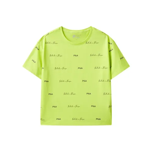 FILA T Shirt Women's Vibrant Liquid Green
