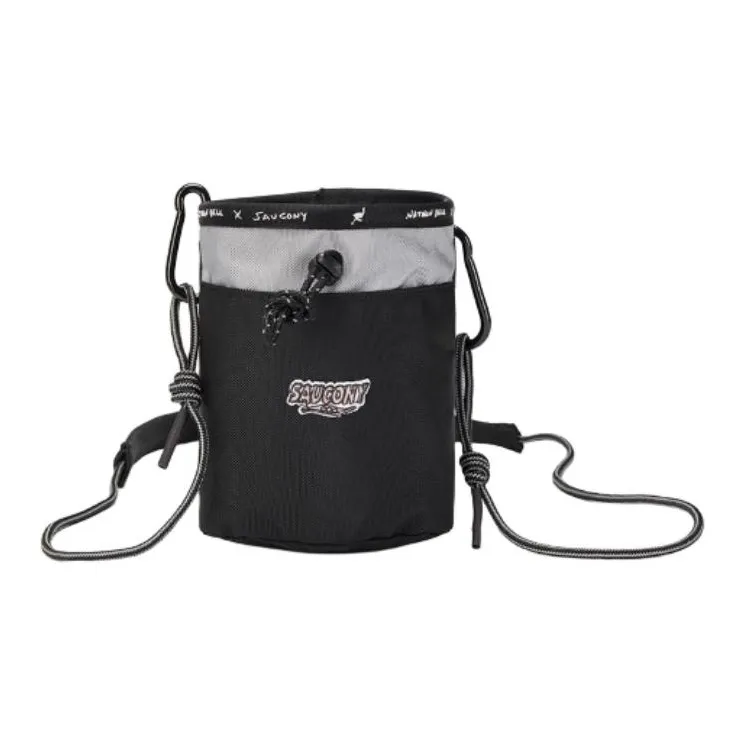Saucony Outdoor Crossbody Bag Unisex Vermilion Coffee/Azure Gray-0