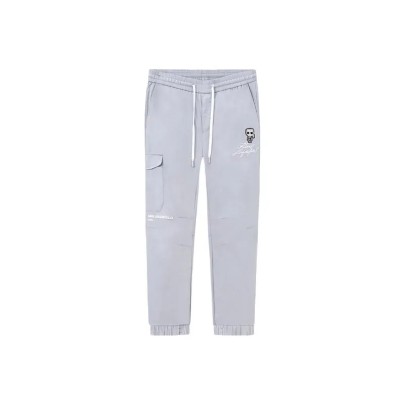 KARL LAGERFELD Casual Pants Men's Light Gray-0