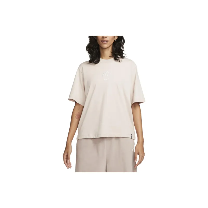 Nike USA Soccer Team Olympic Series Drop Shoulder Sleeve T-Shirt Women's Beige-0