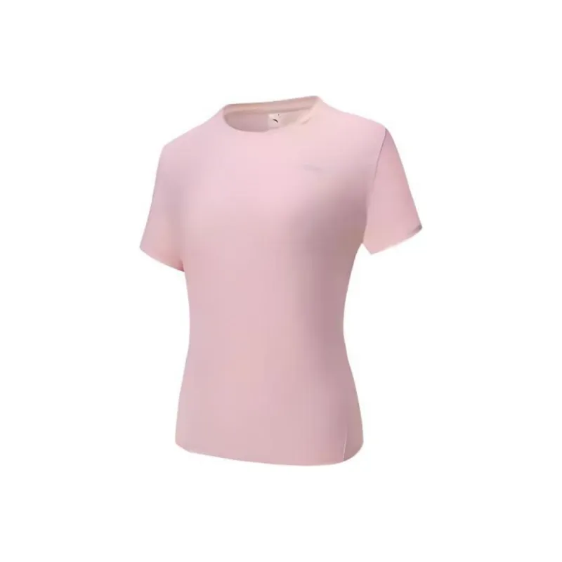 Anta Running Collection T Shirt Women's Soft And Tender Pink-0