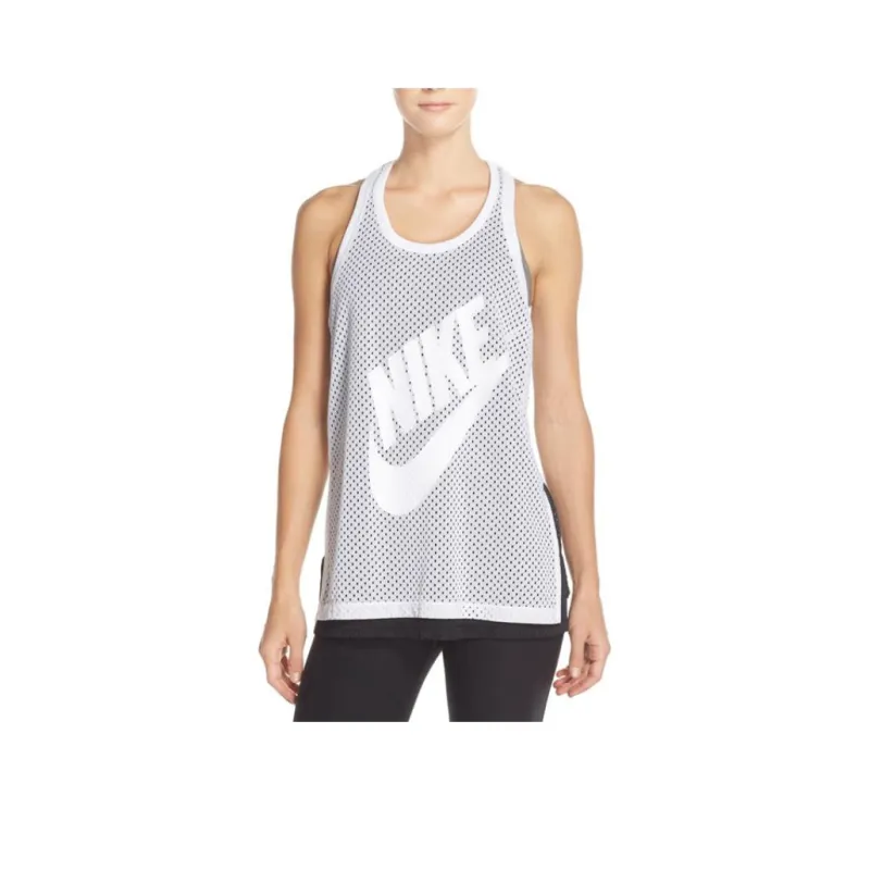 Nike Women's Mesh Tank Top White-0