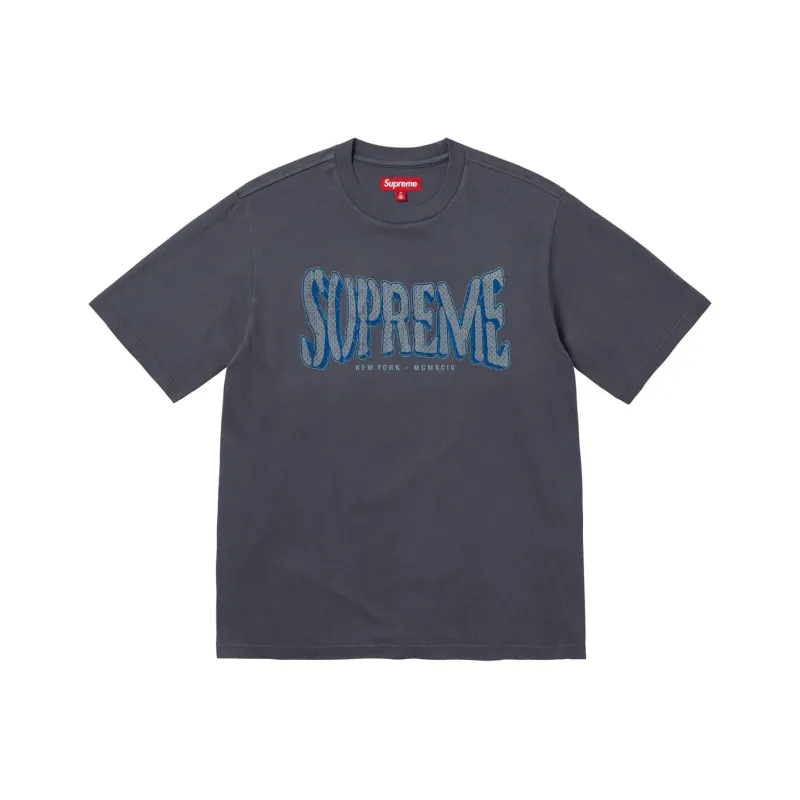 Supreme Flocked Washed S/S Top-2