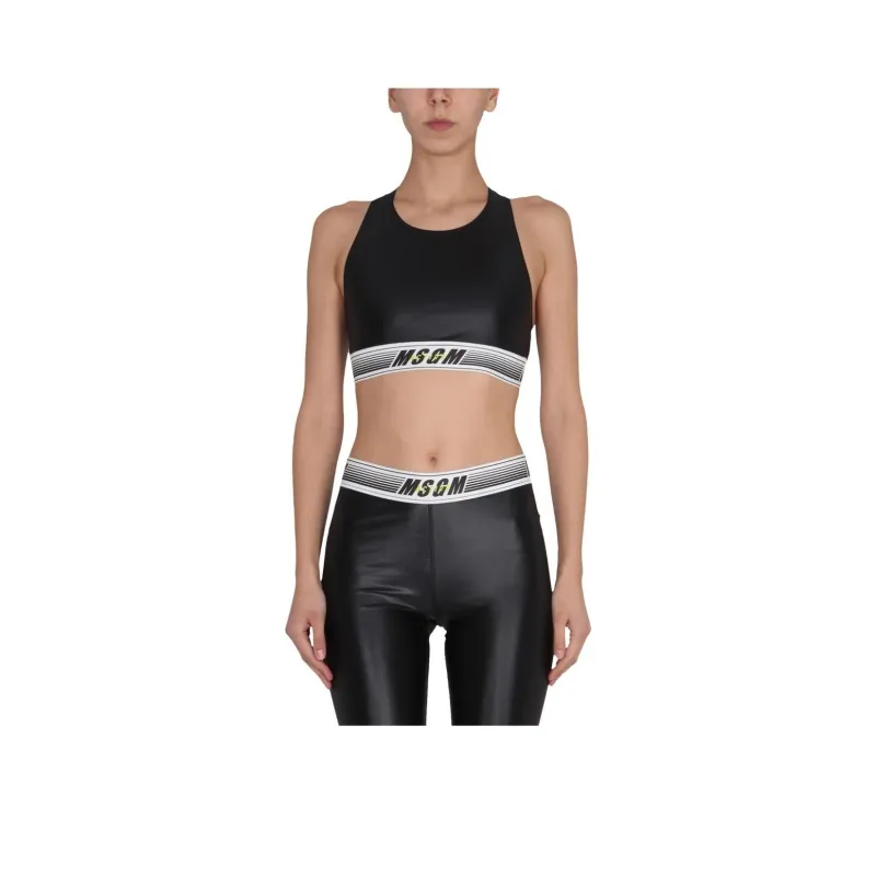 MSGM Logo underband Sports Bra-0