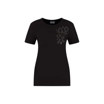 EMPORIO ARMANI EA7 Regular T Shirt Women's Black