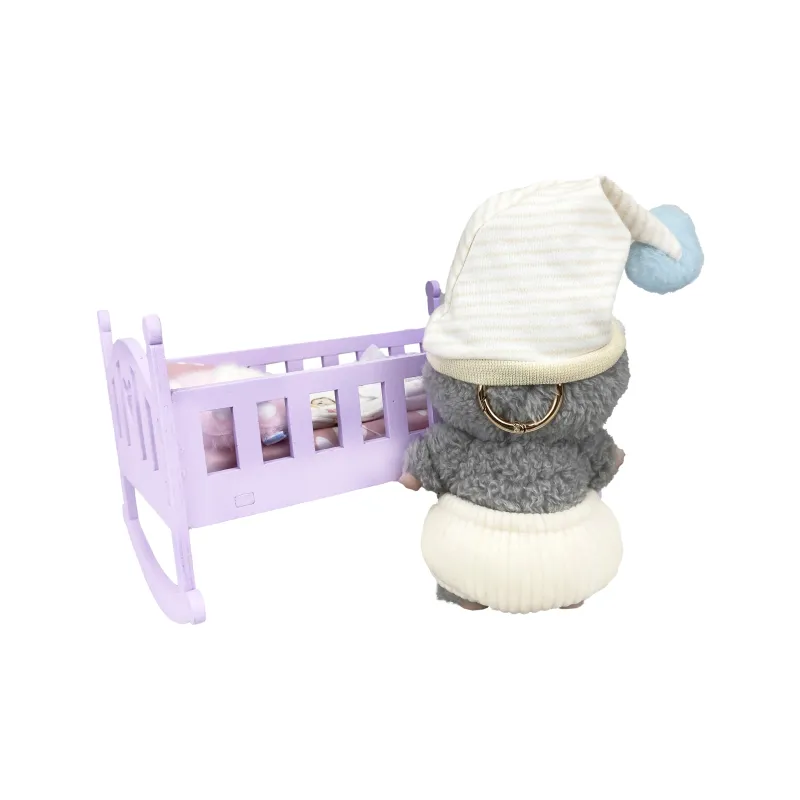 [Modified Doll] POP MART Labubu THEMONSTERS Heartbeat Macaron Collection Good Night's Bed, Cute Hang Tag Box 17cm-32