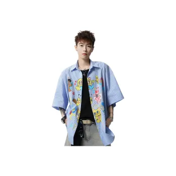 SIL VITIN Shirt Unisex Light Blue Plaid