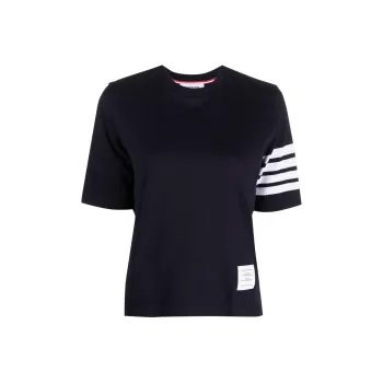 THOM BROWNE 4 Bar Stripe 2003 print T shirt