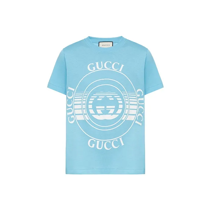 GUCCI T Shirts Women's Sky Blue-0