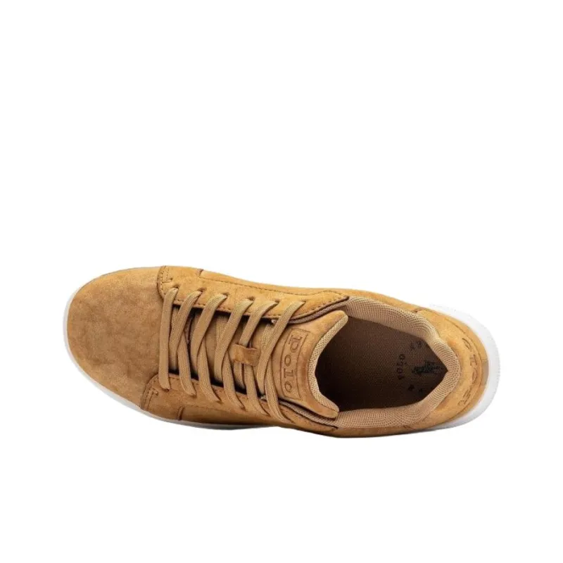 Polo Ralph Lauren Heritage Court Low Top Skateboard Shoes Women's Brown-4