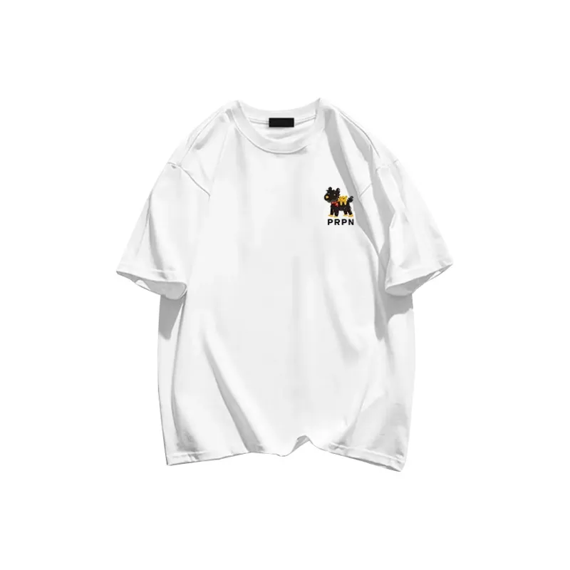 Cotton Shopping Short Sleeved T Shirts Unisex-11