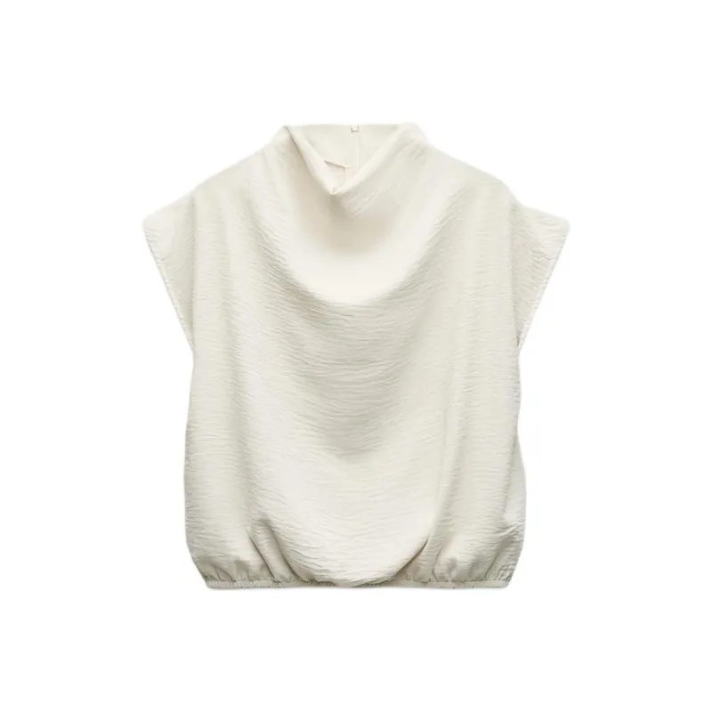 ZARA Tank Tops Women's Sand-0