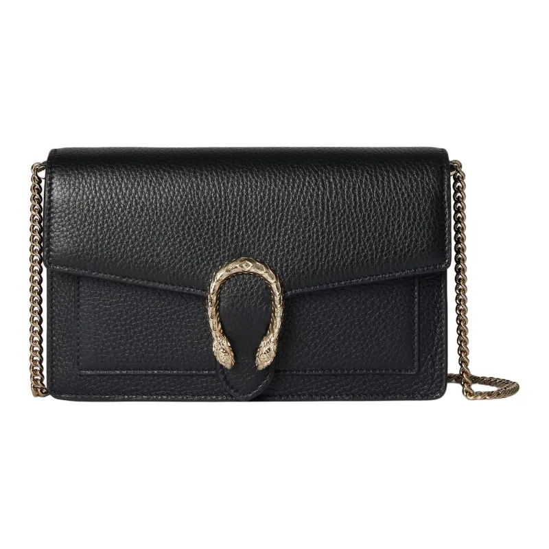 GUCCI Dionysus Leather Wallet Women's Black-0