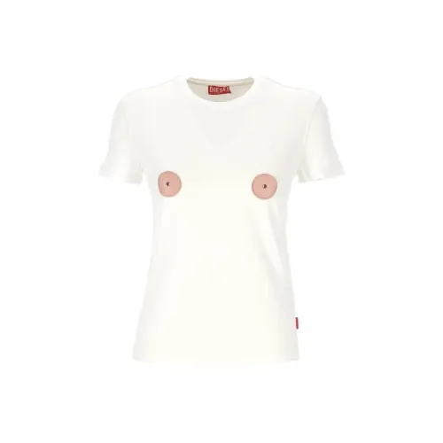 DIESEL Patch Detailed Crewneck T Shirt