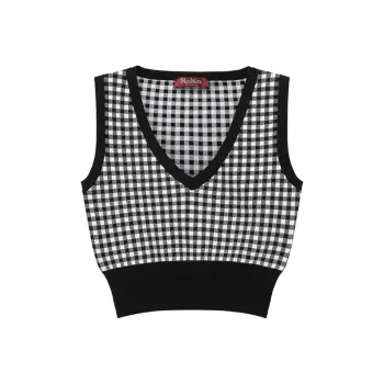 MaxMara Studio V-Neck Sleeveless Top