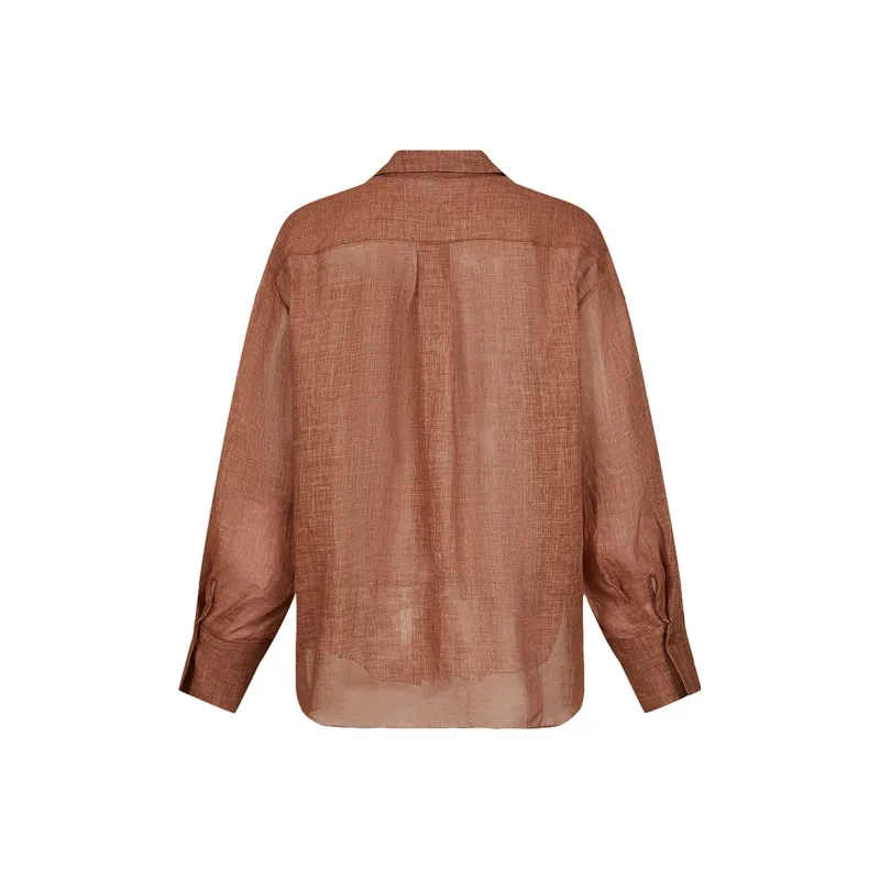 JZ. ANNAKRO Shirt Women's Brown-1
