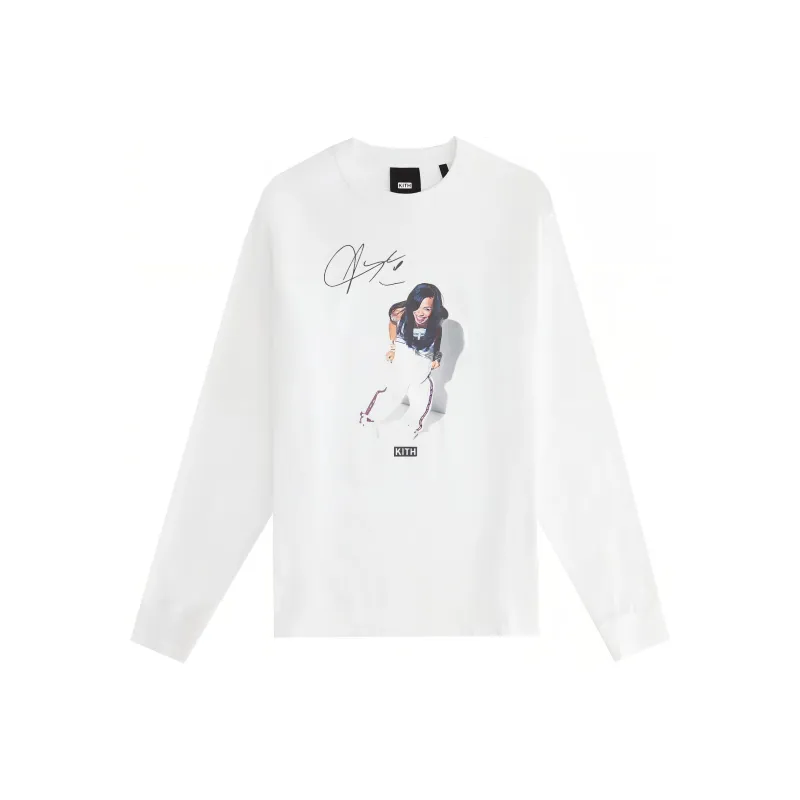 KITH Women's Aaliyah One In A Million Sonoma L/S Tee White-0